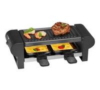 Clatronic Raclette RG 3592 – 2 personnes, mini, 350 W, plaque et poêlons antiadhésifs, Noir
