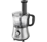 Clatronic Robot de cuisine KM 3646 acier inoxydable, jusqu'à 1,5 litre, accessoires inclus