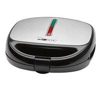 Clatronic ST/WA 3670 - Grille-sandwich / gaufrier / grill - 800 Watt - noir/inox Noir G
