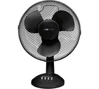 Clatronic Ventilateur avec fonction pivotante | silencieux 3 vitesses | Ø 30cm | Ventilateur de table 40W |Fan | Ventilateur de table très silencieux | VL 3602 noir