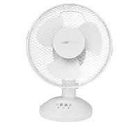 Clatronic Ventilateur de table/Ventilateur de table | Mini-ventilateur pour chambre, bureau, camping-car | silencieux/calme | oscillation/rotation | diamètre 23 cm | 2 vitesses | VL 3601 | noir