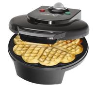 Clatronic WA 349 Gaufrier antiadhésif noir en forme de cœur 700 W