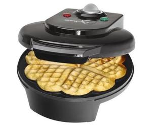 Clatronic WA 3491 Gaufrier antiadhésif noir en forme de cœur 700 W