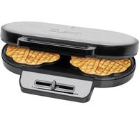Clatronic WA 3745 Double gaufrier inox, noir
