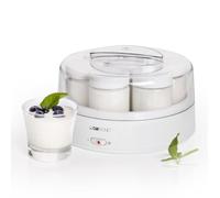 Clatronic Yogourtière pour une préparation rapide & facile | Machine à yaourt pour yaourt, fromage blanc & fromage frais | Yogourtière avec 7 pots de 160 ml avec couvercle | JM 3344