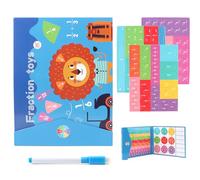Clats de Fraction magnétique Cercles informatiques de Fracture, calcul fractionnaire Matériau Montessori, Enfants Magnétique Fracture éducative Jouet éducatif Montessori Math