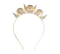 Clats De Perle De Coquille De 1 Morceau, Accessoires De Cheveux De La Couronne Créative, Ceinture De Tête De Coquille Pour Femmes, Jeux De Rôle De Rôle, Décoration De Coiffure