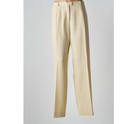claude bauer pantalons femme de couleur beige 52