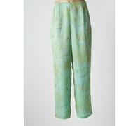 claude bauer pantalons femme de couleur vert