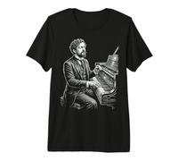 Claude Debussy Pianiste Compossier T-Shirt Haut de Gamme