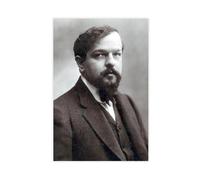 Claude Debussy Portrait sur toile Impression d'art mural moderne pour chambre à coucher familiale sans cadre 60 x 90 cm
