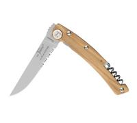 Claude Dozorme 1.90.129.89 Couteau Thiers Tire-Bouchon Manche Olivier