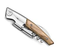 Claude Dozorme Ouvre-bouteille 3 pièces en Bois avec Etui Cuir