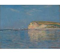 Claude Monet Affiche Impressions en Couleur Abstrait Photo d’Art Mural《Marée basse à Pourville près de Dieppe》Peinture sur toile de paysage pour la décoration intérieure 50x80cm Non encadré