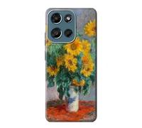 Claude Monet Bouquet of Sunflowers Etui Coque Housse pour Motorola Moto G (2026), G Play (2026)