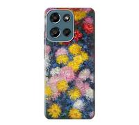 Claude Monet Chrysanthemums Etui Coque Housse pour Motorola Moto G (2026), G Play (2026)