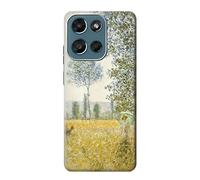 Claude Monet Fields In Spring Etui Coque Housse pour Motorola Moto G (2026), G Play (2026)