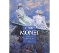 Claude Monet Kalender 2025, Wandkalender im Hochformat (50x66 cm) - Kunstkalender (Impressionismus)