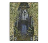 Claude Monet Kit de peinture par numéros pour adultes - Coin d'un plat à Argenteuil par Claude Monet - Cadeaux sur toile - Artisanat pour décoration d'intérieur