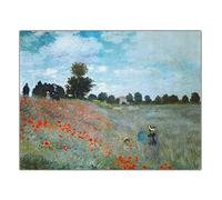 Claude Monet Kit de peinture par numéros pour adultes Motif coquelicots sauvages près d'Argenteuil par Claude Monet