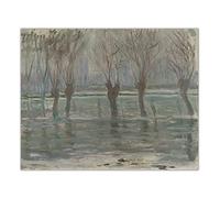 Claude Monet Kit de peinture par numéros pour adultes Motif eaux inondables