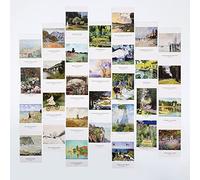 Claude Monet Lot de 30 cartes postales d'art modernes pour collage mural vintage - Pour étudiants, enseignants, enseignants