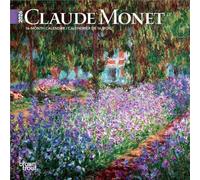 Claude Monet | Mini calendrier mural mensuel 2026 17,8 x 35,6 cm | Bilingue anglais/français | BrownTrout | Jardin d'artiste impressionniste