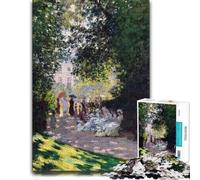 Claude Monet Parc Monceau Puzzle en Bois 1000 pièces pour Adultes | Puzzle adulte: activité d'intérieur le w nd pendant une soirée calme.