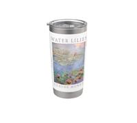 Claude Monet Peinture florale emblématique des nénuphars Gobelet isotherme en acier inoxydable double paroi
