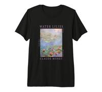 Claude Monet Peinture Florale emblématique des nénuphars T-Shirt Haut de Gamme
