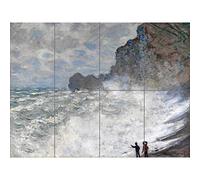 Claude Monet Rough Weather At Etretat XL Giant Panel Poster (8 Sections) Affiche