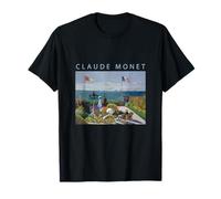 Claude Monet T-shirt humoristique Art Père Noël robe jardin peinture hommes femmes vêtements drôles cadeau peinture à l'huile T-Shirt