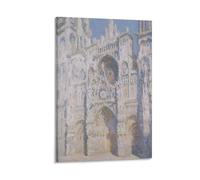 Claude Monet - The Portal And The Tour D'Albane in The Sunlight Poster Painting Canvas Wall Art Scroll Picture Print 60 x 90 cm