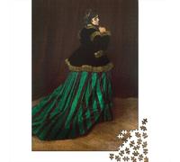 Claude Monets Camille Puzzle pour Adultes, 1000 Pièces, 52x38cm/1000pcs, Pièces Blanches pour Un Tri Ordonné; Loisir De Table pour La Famille