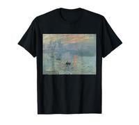 Claude Monet's Impression Soleil Levant T-shirt rétro T-Shirt