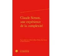Claude Simon, Une Expérience De La Complexité