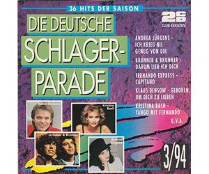 Claudia Jung Howard Carpendale Brunner & Brunner Kristina Bach Wind - Deutsche SchIager P a r a d e