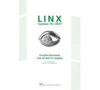 Claudine Normand, une vie dans le langage - Frédérique Sitri - Pu.paris Nanterre - broché - Revue