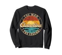 CLAUDINE The Man The Myth The Legend First Name Sweatshirt