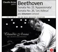 Claudio Arrau - Piano - Beethoven Sonata No. 23 Appassionata & Sonata No. 26 Les Adieux plus Schumann Carnaval