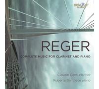 Claudio Conti - Reger Complete Music for Clarinet and Piano - CD - G4z