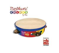 Reig Musicales Painted Wooden Pandereta 4 Sils Doré
