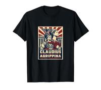 Claudius et Agrippina la Plus Jeune Rome Antique T-Shirt Graphique avec Valeur
