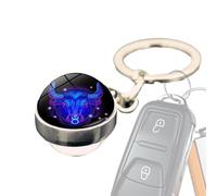 Claus De La Chaîne De Touches : Pendentif Clé Zodiaque, Porte-Clé D'Astrologie | Accessoire De Sac Foncé GLOW, Ornement De Sac Céleste, Porte-clés Horoscope, Élégant Sac À Dos De Sac À Dos, W