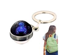 Claus De La Chaîne De Touches : Pendentif Clé Zodiaque, Porte-Clé D'Astrologie | Accessoire De Sac Foncé GLOW, Ornement De Sac Céleste, Porte-clés Horoscope, Élégant Sac À Dos De Sac À Dos, Z