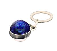 Claus De La Chaîne De Touches : Pendentif Clé Zodiaque, Porte-Clé D'Astrologie | Accessoire De Sac Foncé GLOW, Ornement De Sac Céleste, Porte-clés Horoscope, Élégant Sac À Dos De Sac À Dos, y