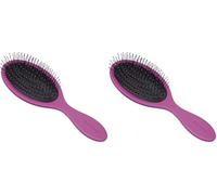 Clauss BC-10039-2A Brosse à Cheveux Wash/Brush avec Poignée Soft Touch Rose/Noire