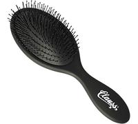 Clauss Wash & Brush Brosse à cheveux longs avec coussin d'air et poils flexibles en nylon Noir mat 70 g