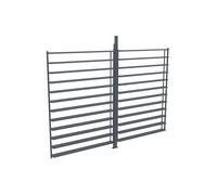 Claustra brise soleil orientable en aluminium pour pergola bioclimatique anthracite - L2,78 x H2,2 m - BOLSENA