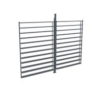 Claustra brise soleil orientable en aluminium pour pergola bioclimatique anthracite - L2,78 x H2,2 m - BOLSENA